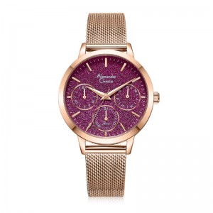 Alexandre Christie AC 2B25 Rosegold Purple Sandrope BFBRGDR